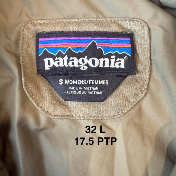 Patagonia Radalie Parka Women's Small Green Full Zip Insulated Outerwear Ski - Picture 7 of 10